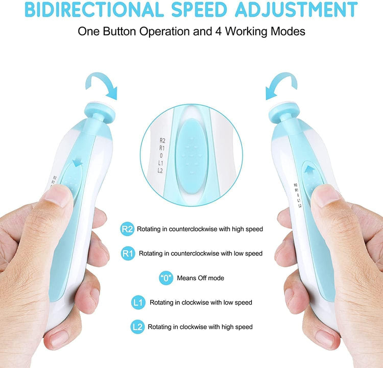 Healing Journey Electric Baby Nail Trimmer Safe Nail Care Set