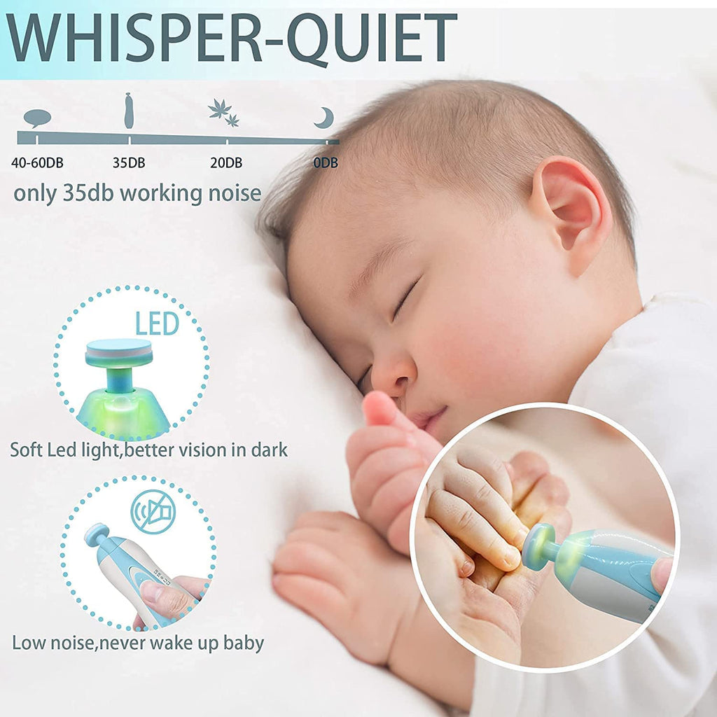 Healing Journey Electric Baby Nail Trimmer Safe Nail Care Set