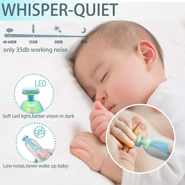 Healing Journey Electric Baby Nail Trimmer Safe Nail Care Set