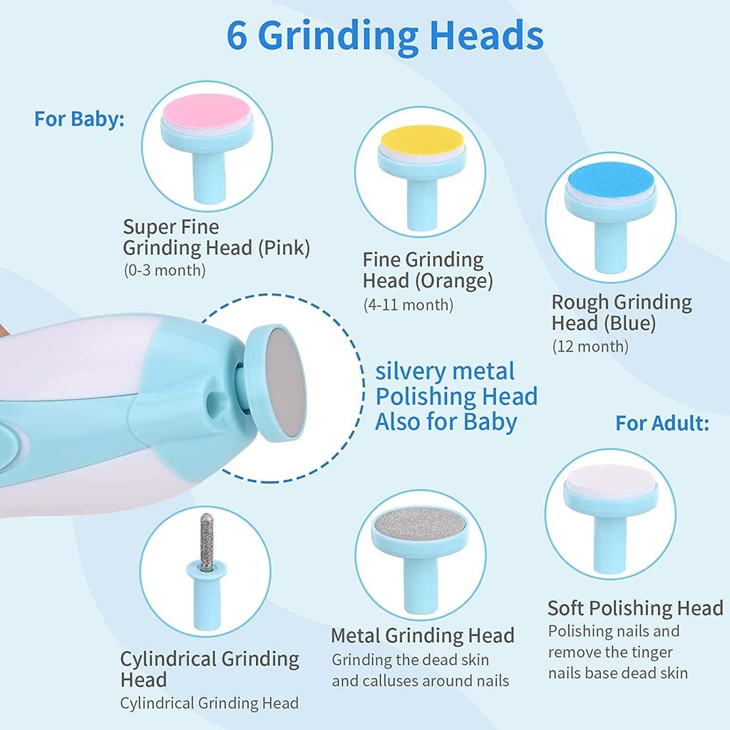 Healing Journey Electric Baby Nail Trimmer Safe Nail Care Set