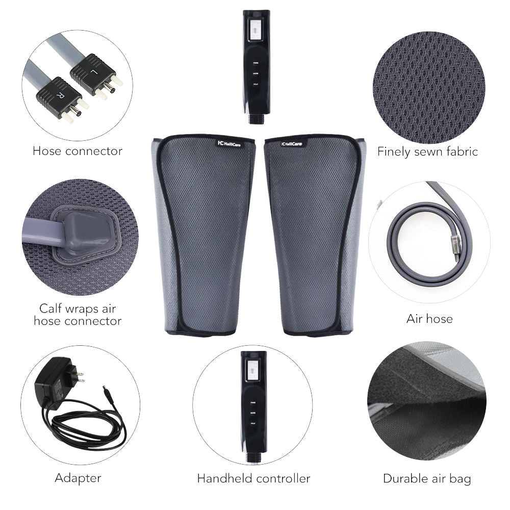 Healing Journey Air Compression Leg Massager with Heat & Adjustable Modes