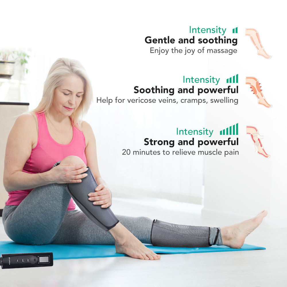 Healing Journey Air Compression Leg Massager with Heat & Adjustable Modes