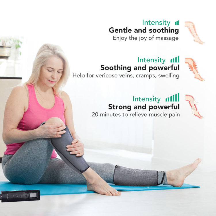 Healing Journey Air Compression Leg Massager with Heat & Adjustable Modes