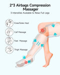 Healing Journey Full Leg Air Compression Massager with Heat & Multiple Modes