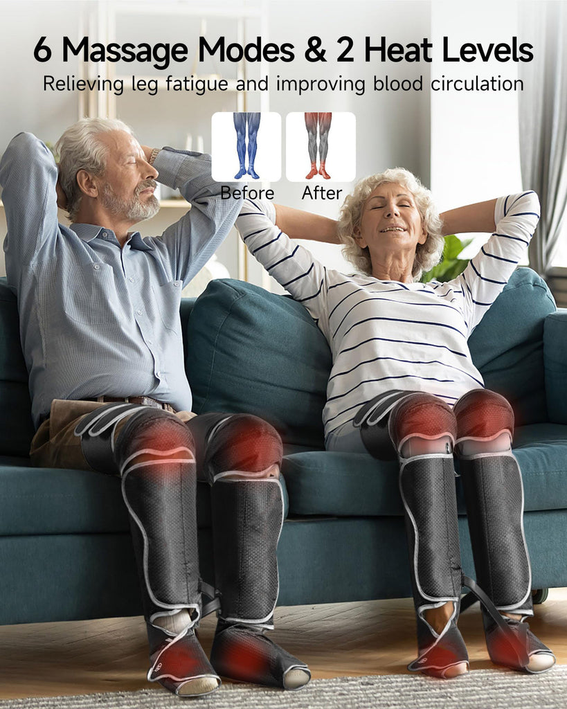 Healing Journey Full Leg Air Compression Massager with Heat & Multiple Modes