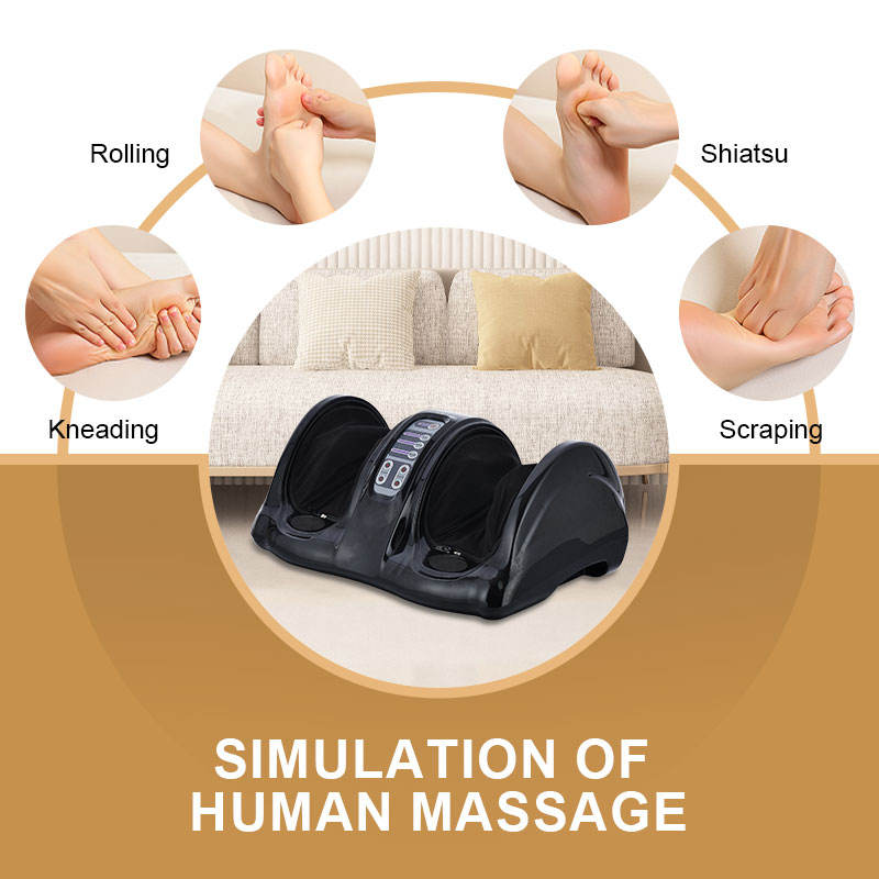 Healing Journey Electric Foot Massager Machine with Kneading & Rolling Shiatsu Therapy