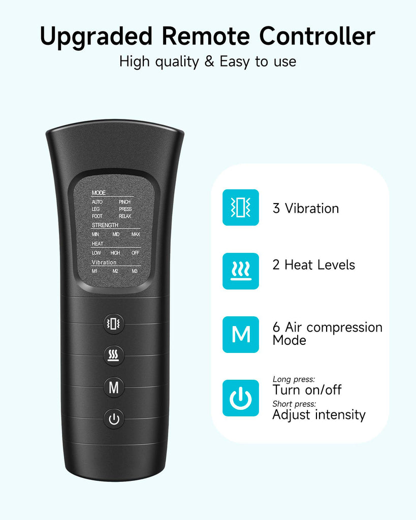 Healing Journey Full Leg Air Compression Massager with Heat & Multiple Modes