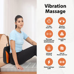 Healing Journey Shiatsu Back Massager Cushion with Heat Portable Deep Kneading Lumbar Support Pad